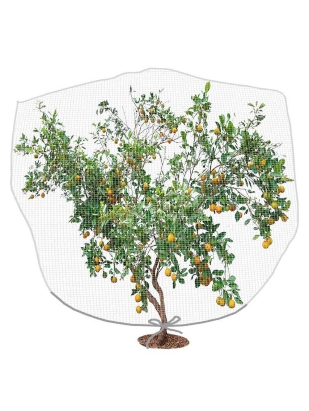 Insect Bird Barrier Netting Mesh With Drawstring Garden Bug Netting Plant Cover
